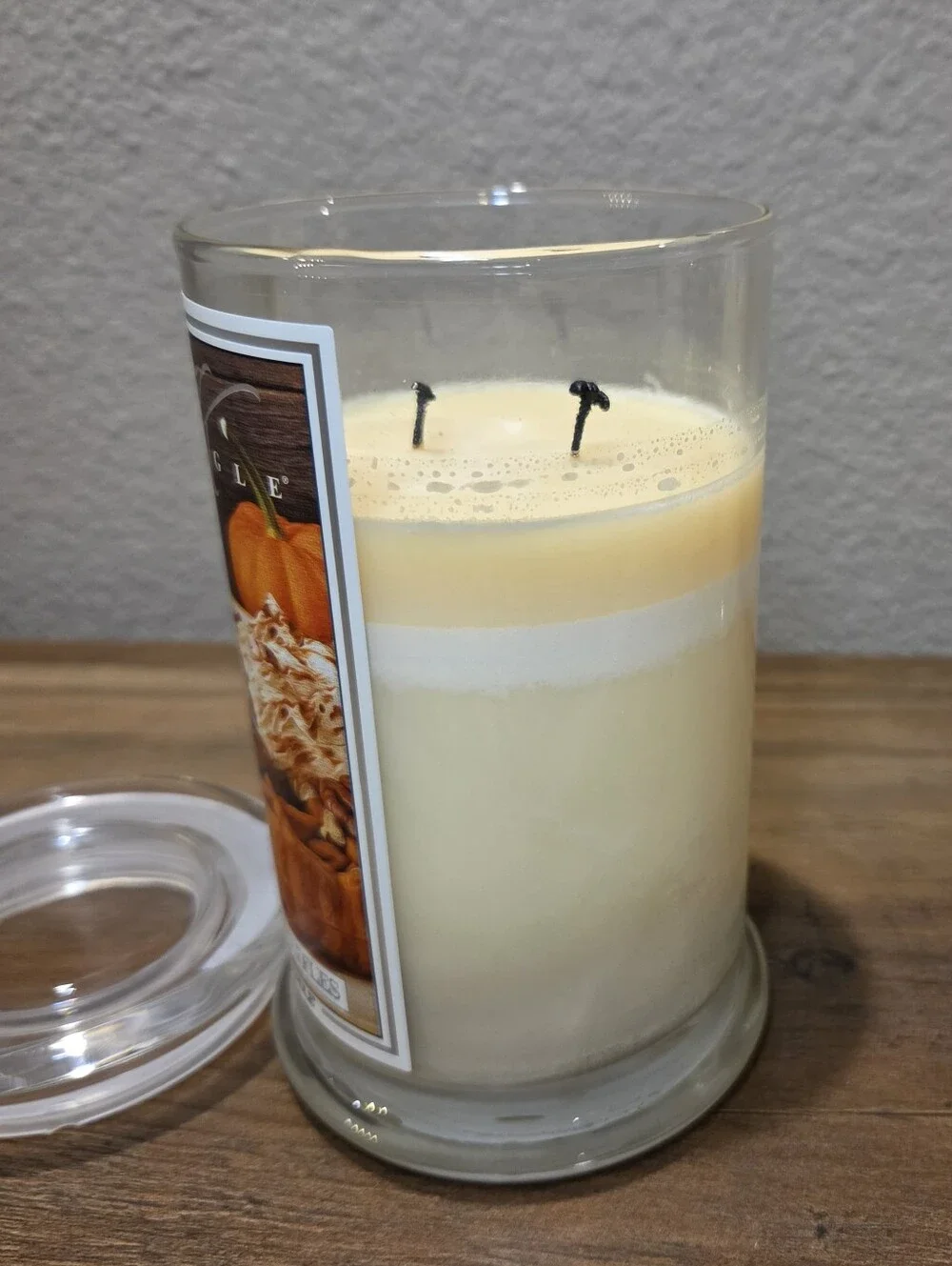 Kringle Candle Pumpkin Waffles Large 2 Wick -Tested